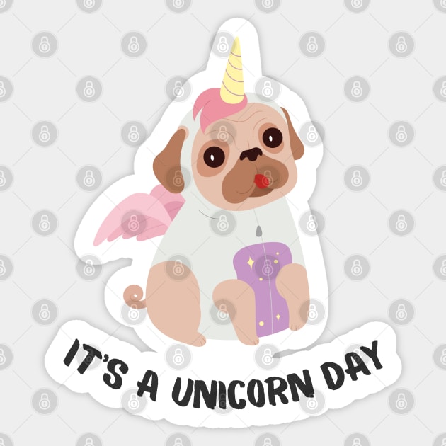 It's a unicorn day Sticker by Shirt Vibin